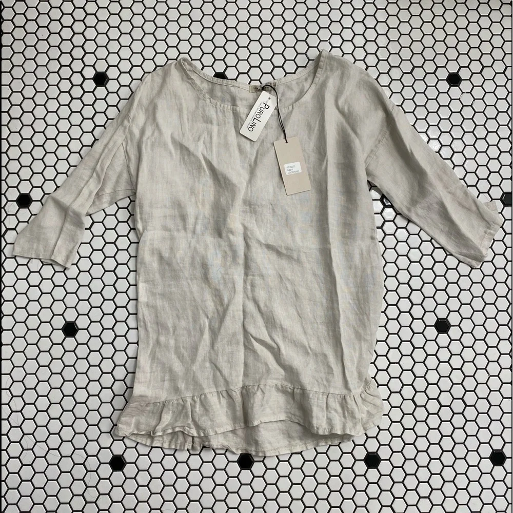NWT PuroLino linen top size small - Picture 1 of 4